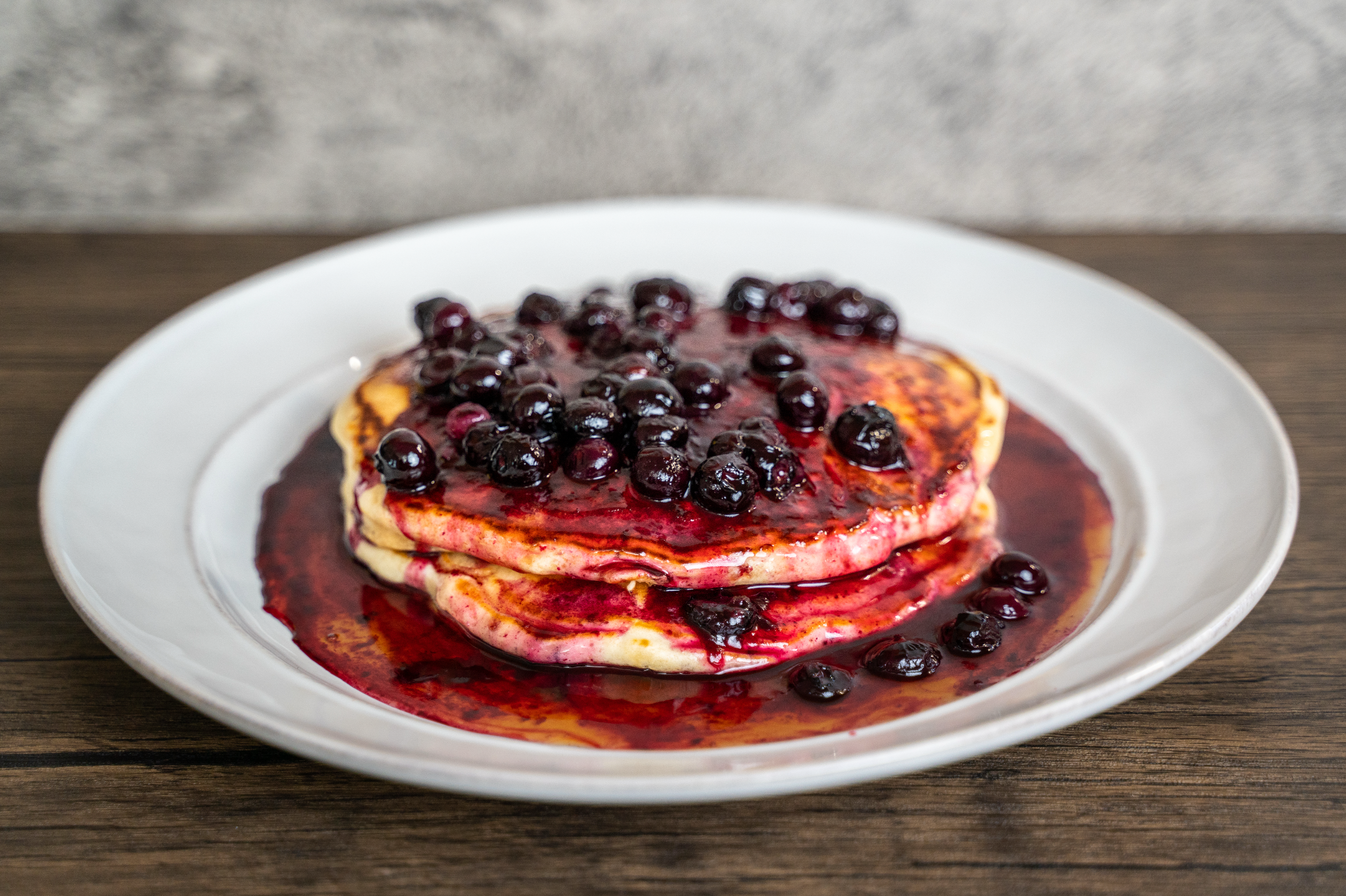 Bourbon Berry Pancakes
